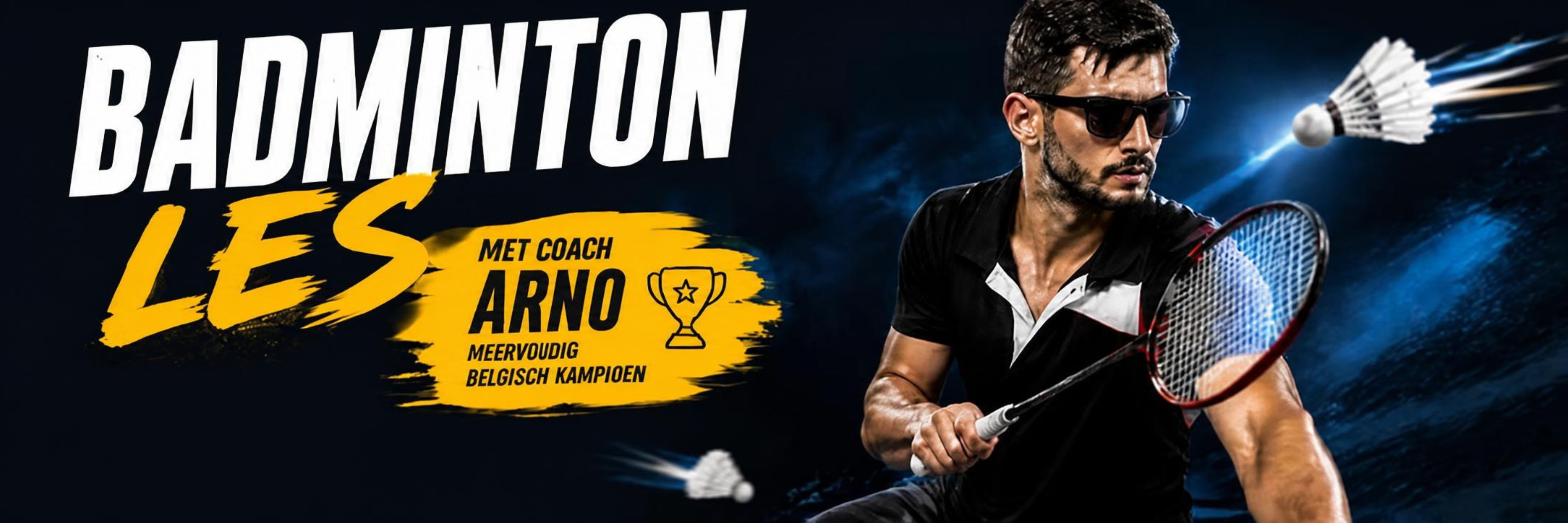 Badmintonplezier met kampioen Arno